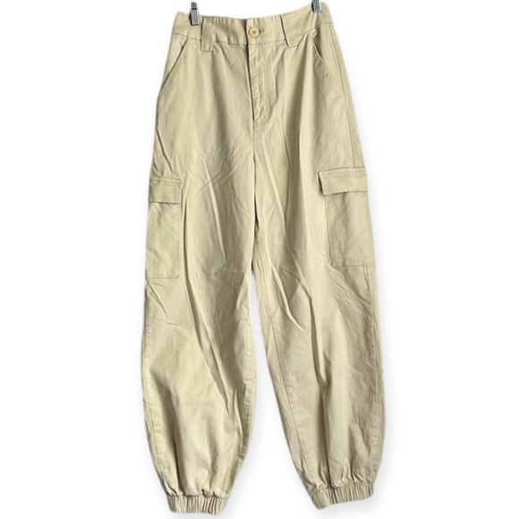 BDG Pants - BDG Cargo High Waisted Cream Pants By Urban Outfitters - SZ: Medium